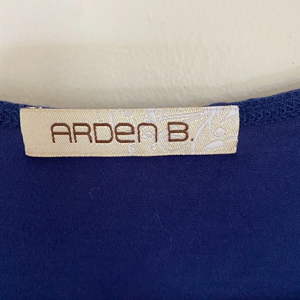 Arden B Wrap Shirred Bodycon Mini Dress Blue Size Small - Picture 3 of 5